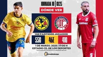 Consutla la previa de América vs Toluca para ver EN VIVO Jornada 10. Foto: Julián Santillán