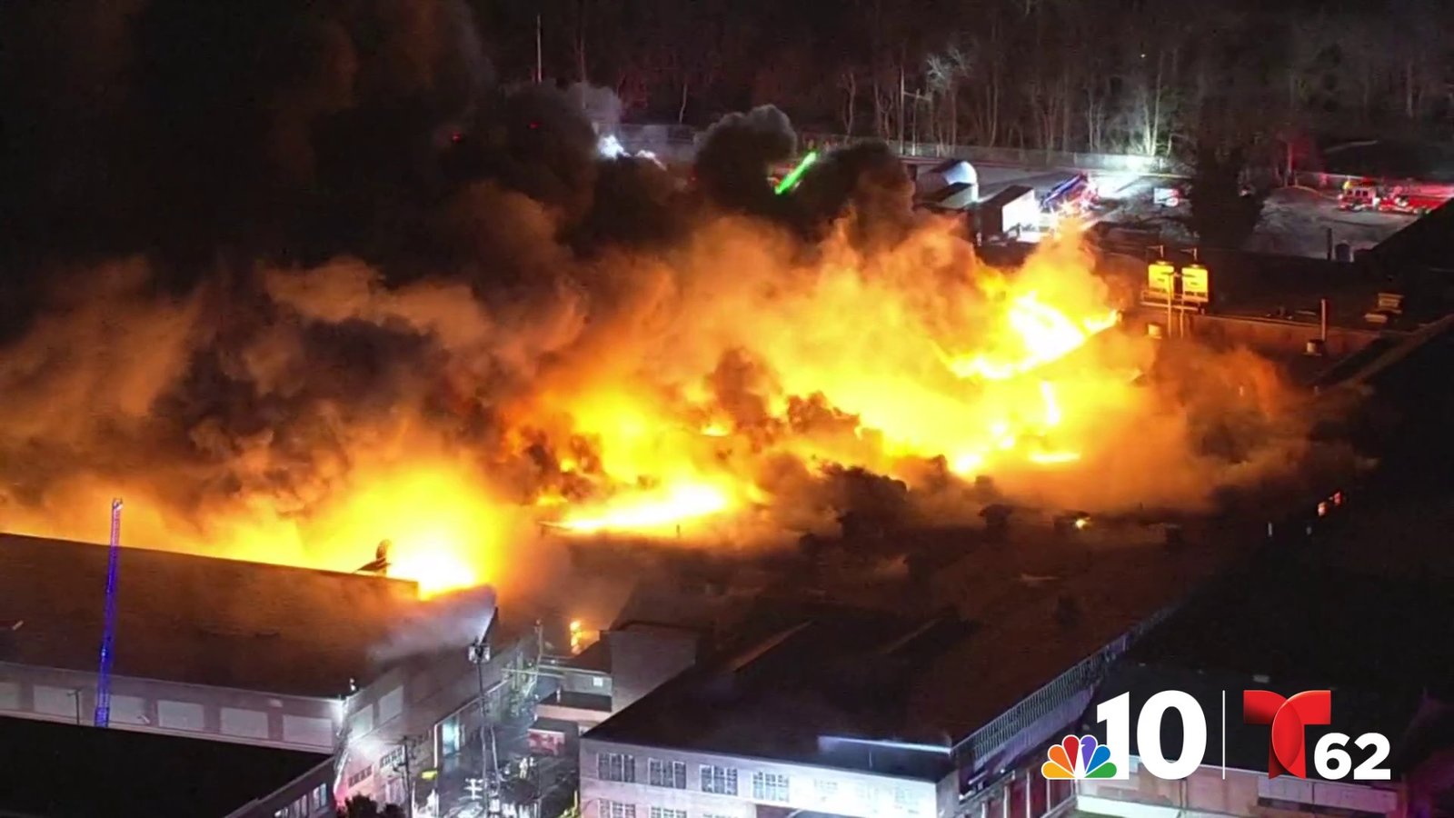 WATCH: Firefighters battle large fire at SPS Technologies building in Abington Township