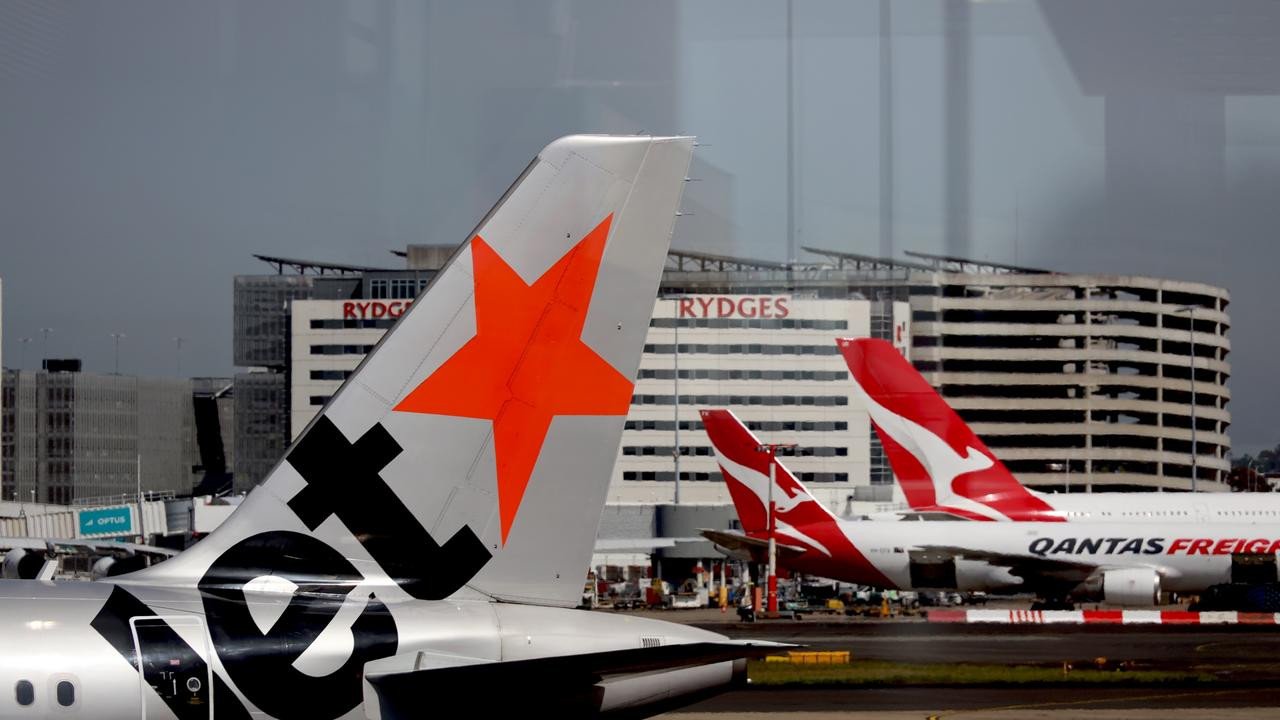 A Jetstar spokesperson confirmed the airline was experiencing ‘technical difficulties’ on Saturday after an X user reported being unable to check into his flight. Picture: NewsWire / Nicholas Eagar