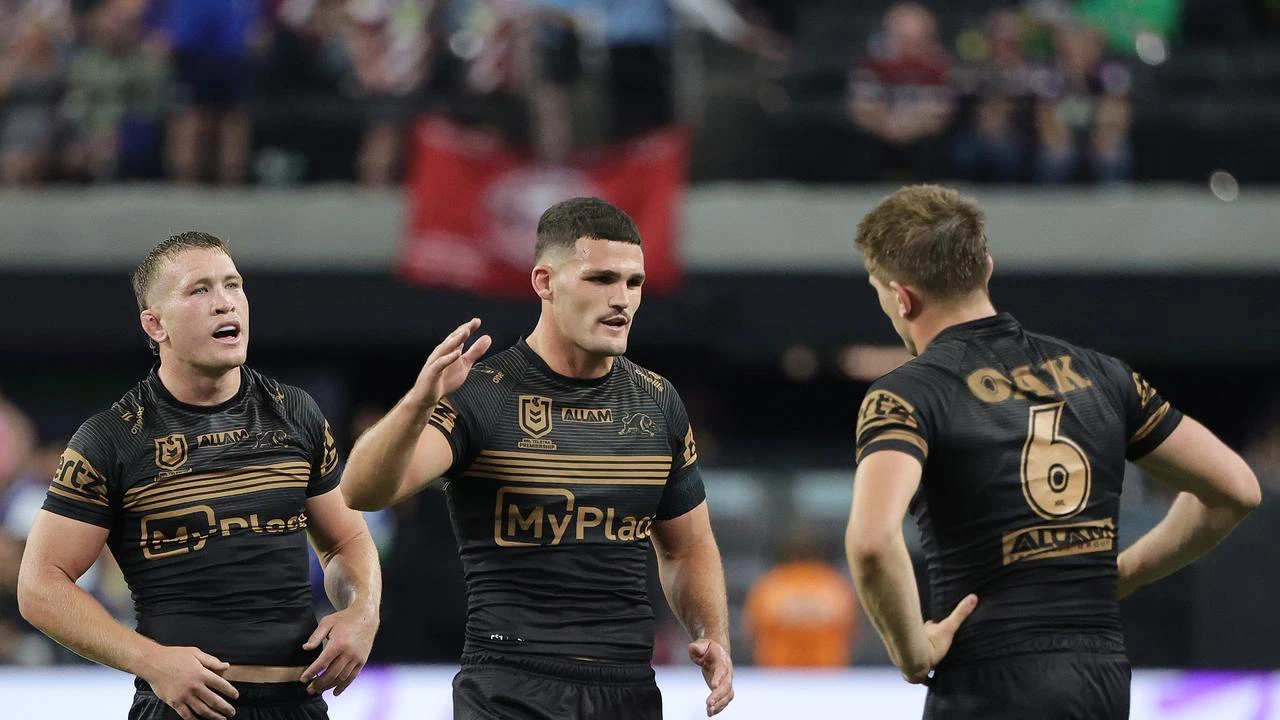 Nathan Cleary starred in the Panthers’ win over the Sharks. (Photo by Ethan Miller/Getty Images)