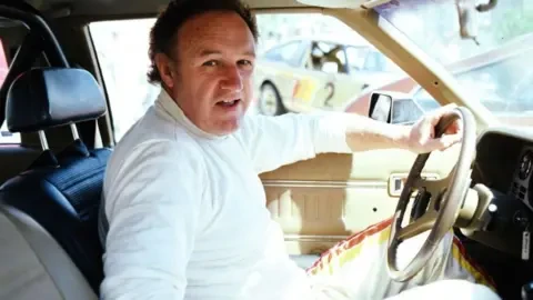 Getty Images Gene Hackman pictured in a car