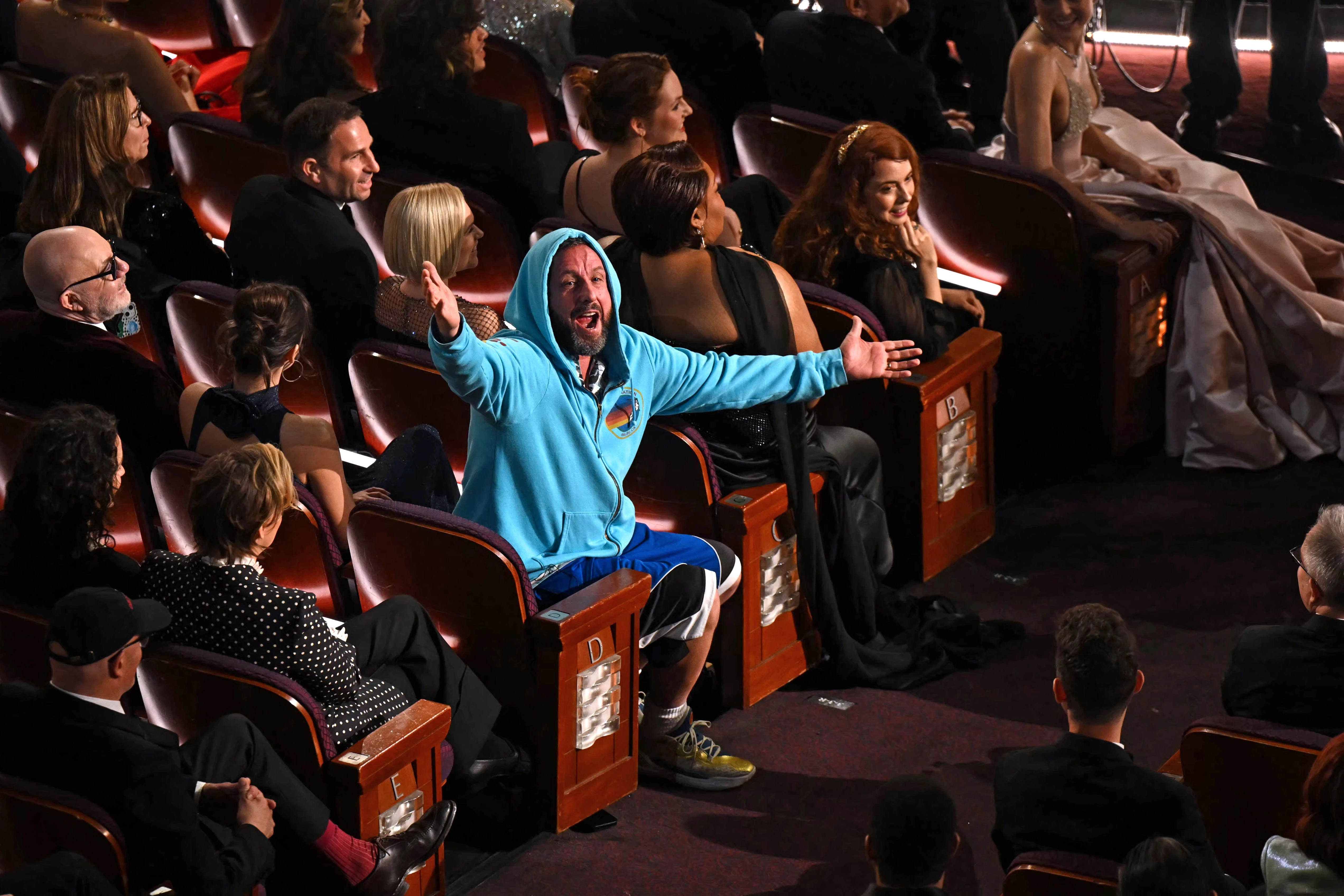 Adam Sandler walked out of the Oscars after Conan O'Brien joked about his casual attire