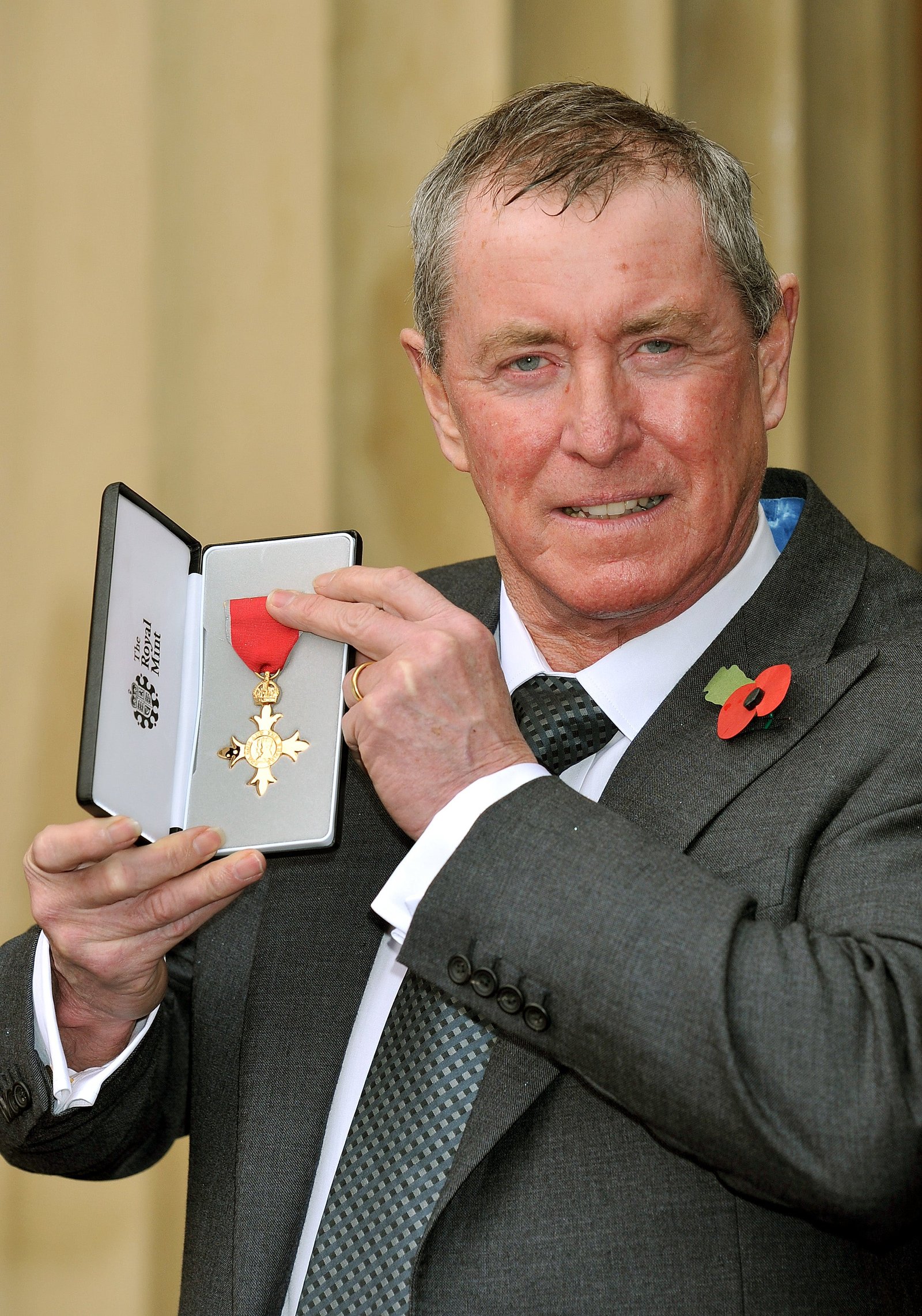 Nettles, pictured receiving his OBE in 2009, starred in 81 episodes of 'Midsomer Murders'