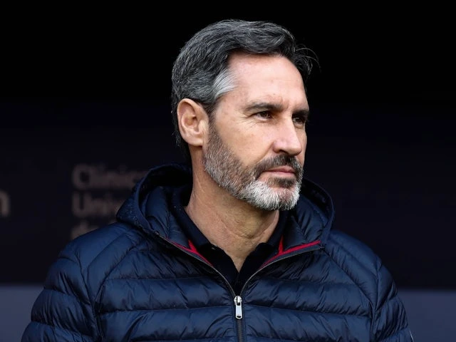 Osasuna head coach Vicente Moreno on February 15, 2025