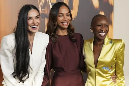 Demi Moore, Zoe Saldaña y Cynthia Erivo, con grandes chances de llevarse premios a casa