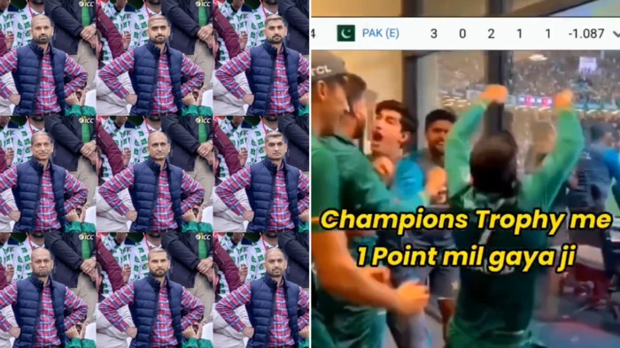 icc champions trophy pakistan vs bangladesh match is abandoned due to rain user make memes on pak goes viral