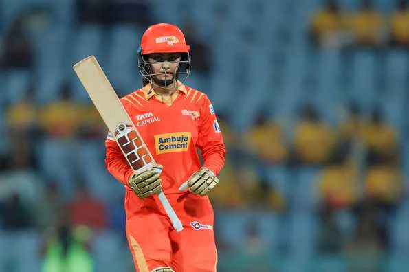 Harleen Deol smashed an unbeaten 70 in her team's win, photo by Getty Images, highlighting her crucial role in Gujarat Giants Women's victory over Delhi Capitals Women in the Womens Premier League 2025.