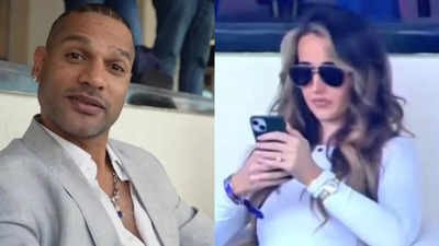 Shikhar Dhawan sparks dating rumours with THIS mystery woman at Champions Trophy