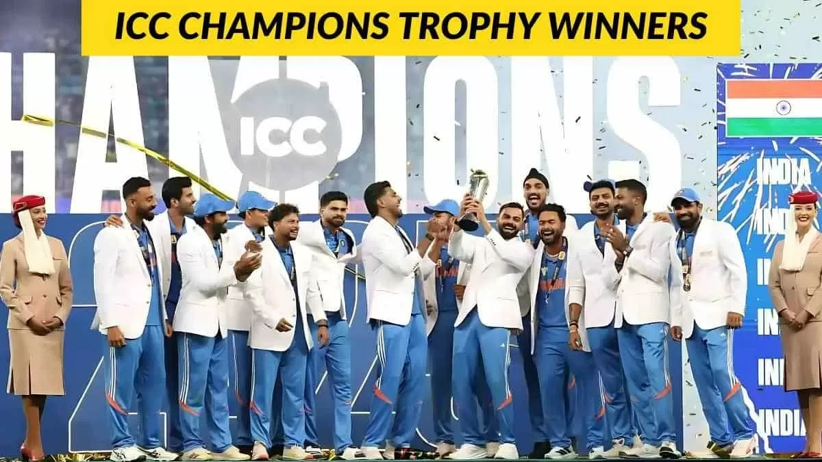 ICC Champions Trophy Winners List