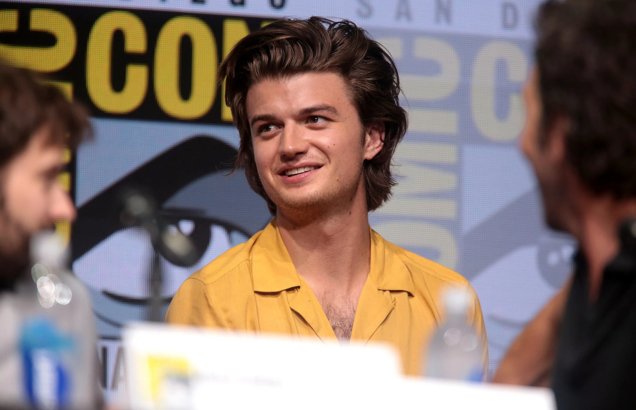 Joe Keery at a press conference