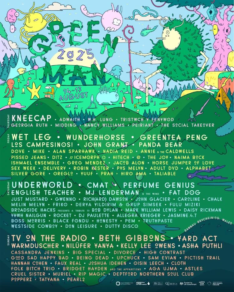 Green Man 2025 - Lineup Poster(1)