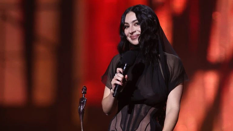 Charli XCX made it a Brat BRITs. Pic: Reuters