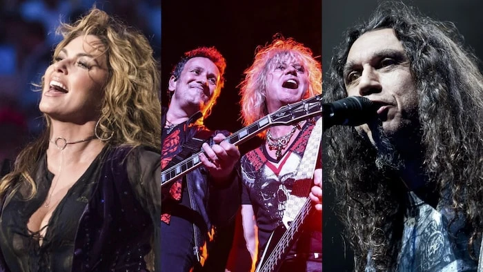 Shania Twain, Def Leppard et Slayer.