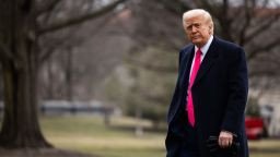 WASHINGTON, DC - FEBRUARY 22: U.S. President Donald Trump walks to the Residence after arriving to the White House on February 22, 2025 in Washington, DC. Trump delivered remarks at the Conservative Political Action Conference (CPAC) in Oxon Hill, Maryland. (Photo by Tierney L. Cross/Getty Images)