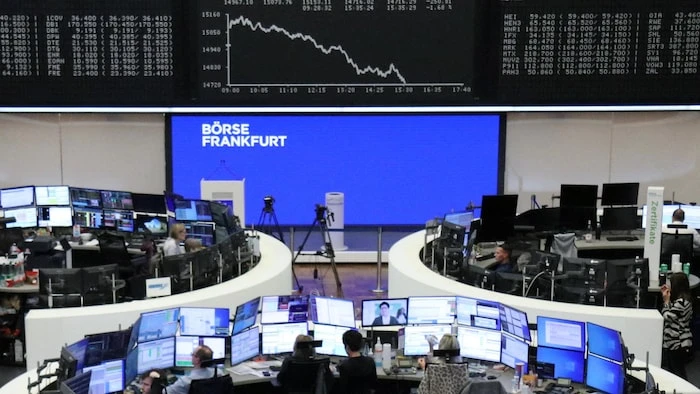 Le parquet d'une bourse.