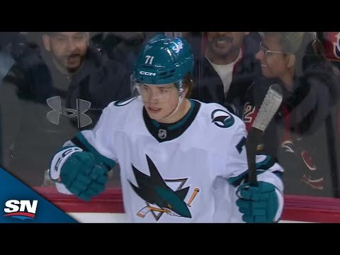 Sharks’ Macklin Celebrini Takes Tyler Toffoli’s Feed And Converts In Front vs. Flames