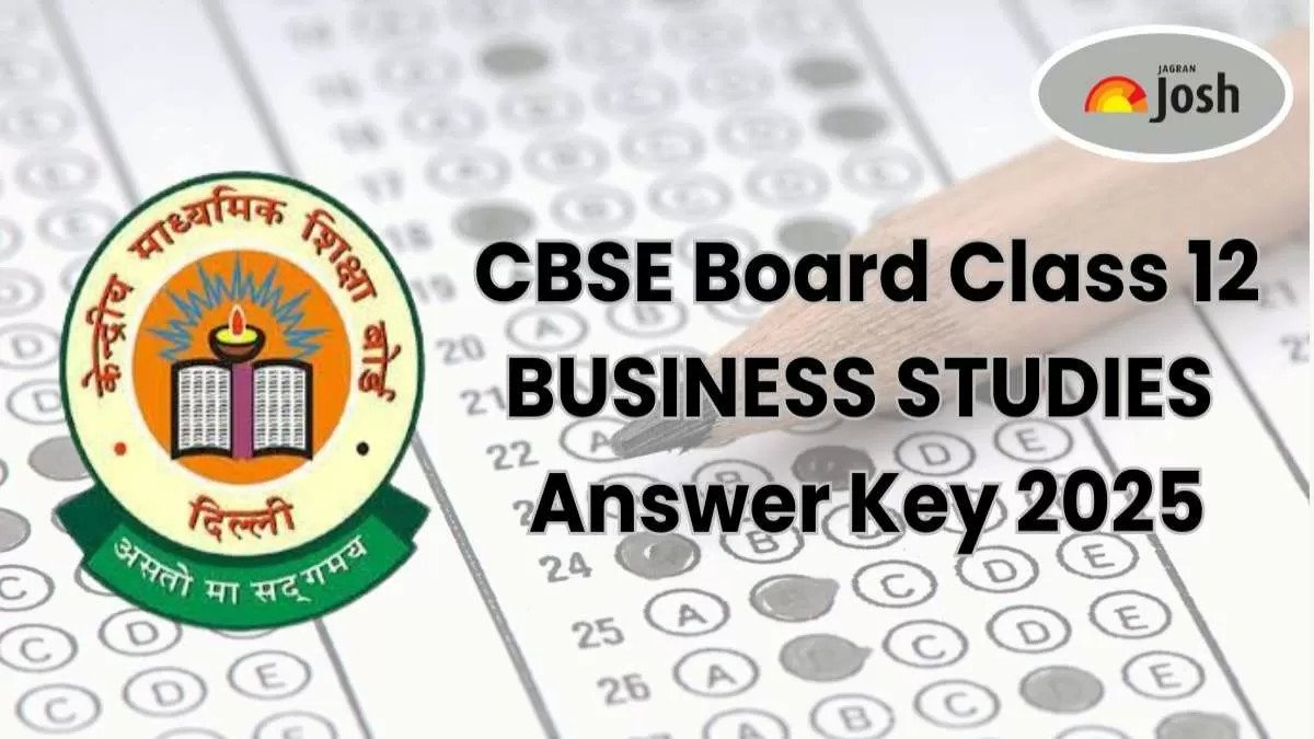 CBSE Class 12th Business Studies Answer Key 2025