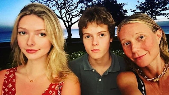 Apple and Moses Martin with their mum, Gwyneth Paltrow