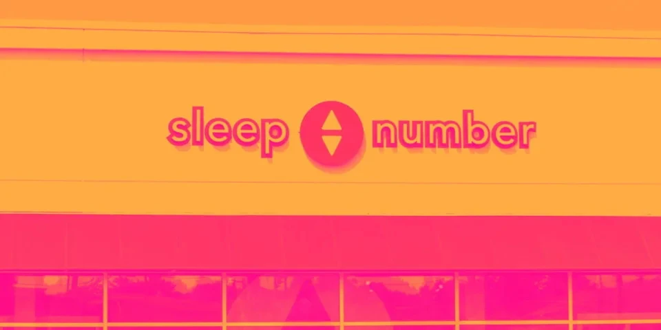 Photo by Bloomberg: Sleep Number's store front, a symbol of the company's struggles to meet revenue expectations, with sales falling 12.3% year on year to $376.8 million, attributed to Bloomberg.