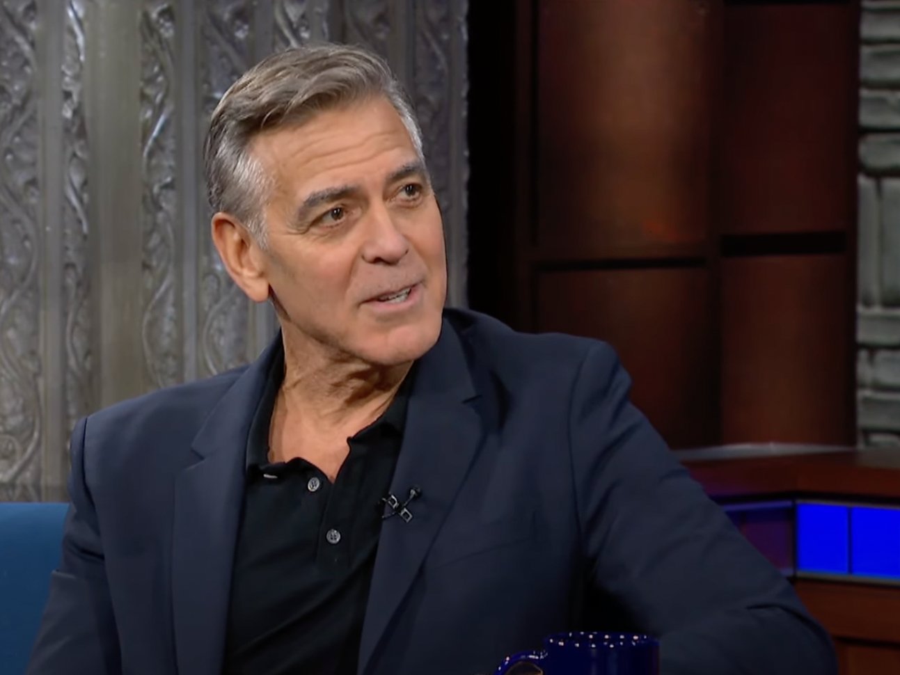 George Clooney on 'The Late Show.'