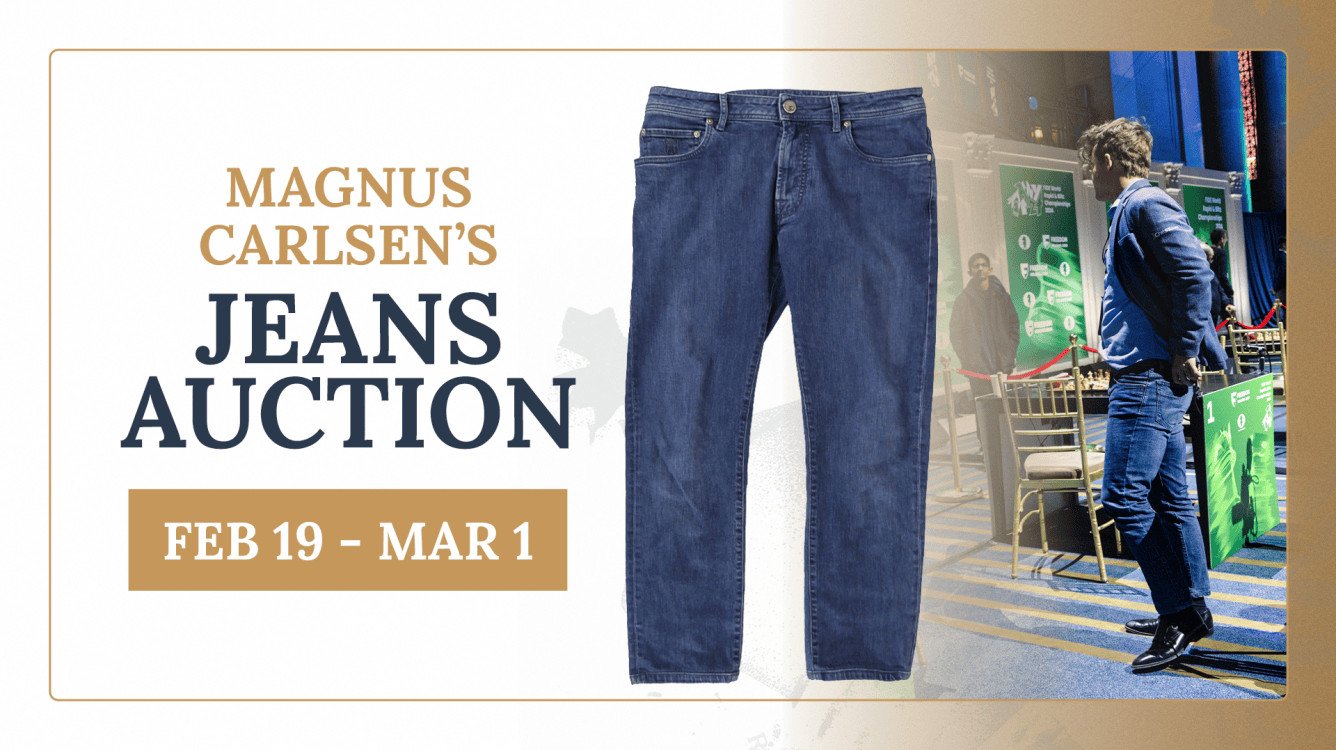 Magnus Carlsen Announces Auction Of His World Famous Jeans For Charity