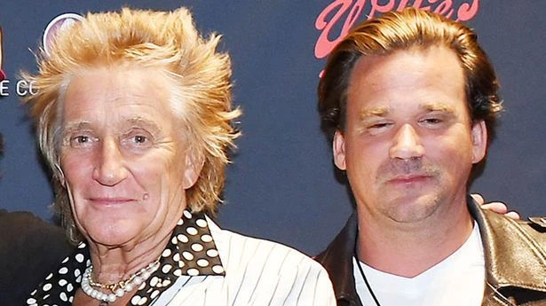 Rod Stewart and son Sean Stewart