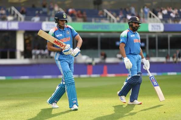 Shubman Gill and Rohit Sharma in focus, as Gill believes Rohit isn't thinking about retiring after the ICC Champions Trophy 2025 final, photo by ICC Cricket.