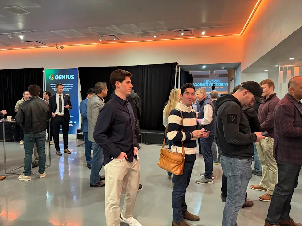 The bitcoin faithful attend the Bitcoin Investor Week conference in New York City, showcasing their enthusiasm and optimism for the future of cryptocurrency, as captured by Brian Sozzi.