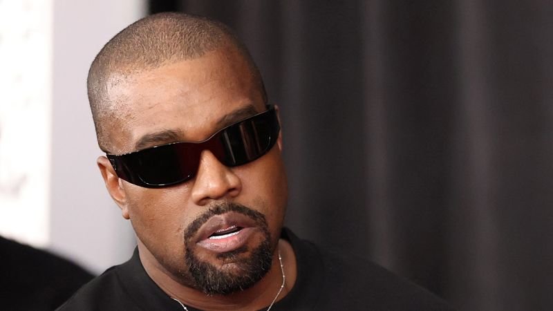 Kanye West attends the Grammy Awards in February 2025.