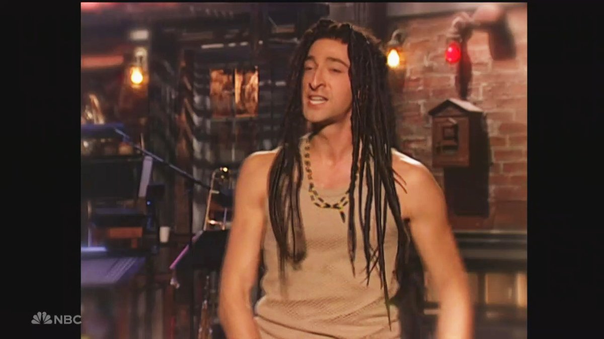 Adrien Brody SNL50 Dreadlocks Cancelled Sketches